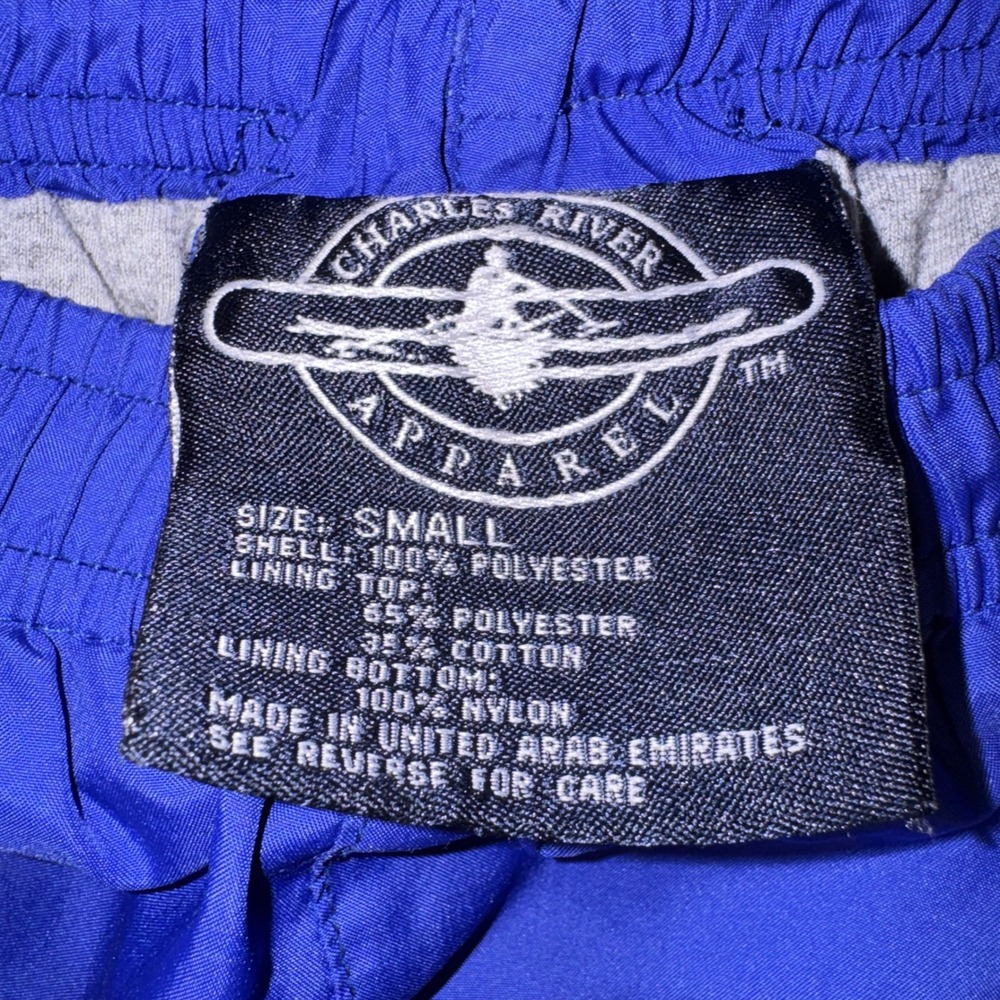 Charles River Apparel Royal Blue Track Pants Mens Small Zipper Leg Warm Up Pants - Picture 3 of 15
